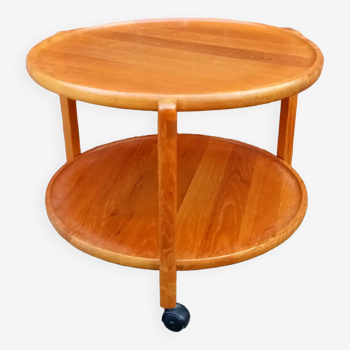 Round danish trolley in teak