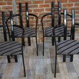 Set of 4 Italian design armchairs from the 80s