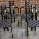 Set of 4 Italian design armchairs from the 80s