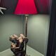 Abat-jour rouge opéra, années 60