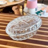 Vintage butter dish with "cow" motif