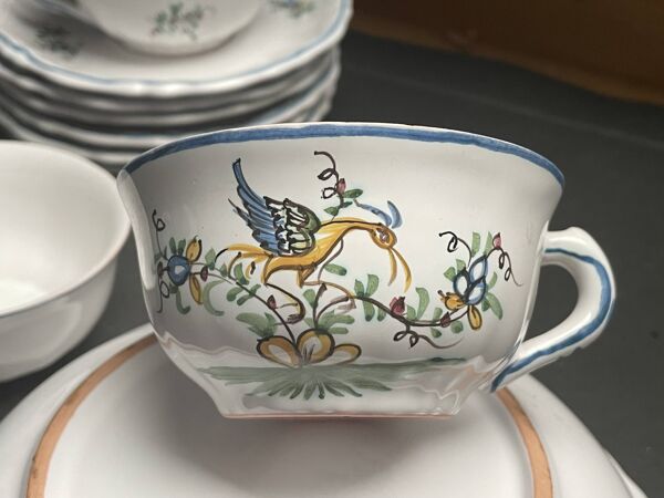 Service cafe ou the faience moustiers