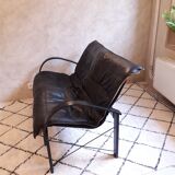 Ikea leather sofa design Tord Bjorklund 80s