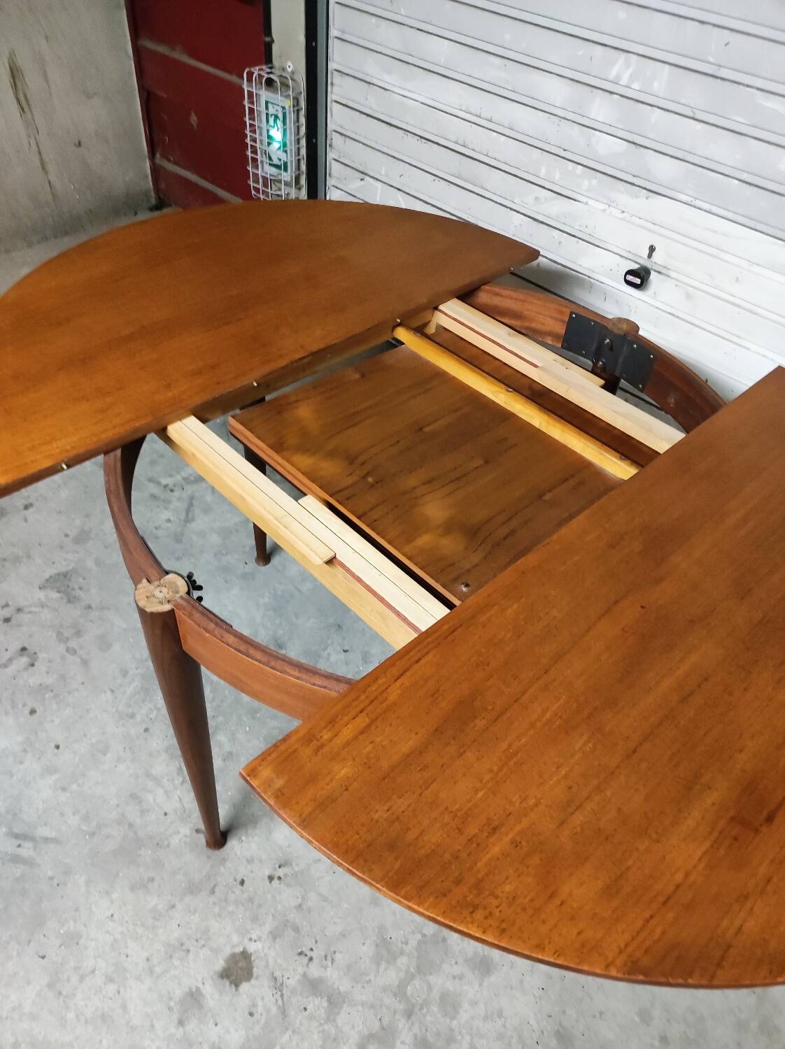 Scandinavian vintage teak round table