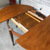 Scandinavian vintage teak round table