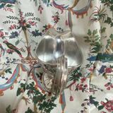 Saucière en métal argenté ancienne estampillée Birks