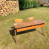 Double school desk