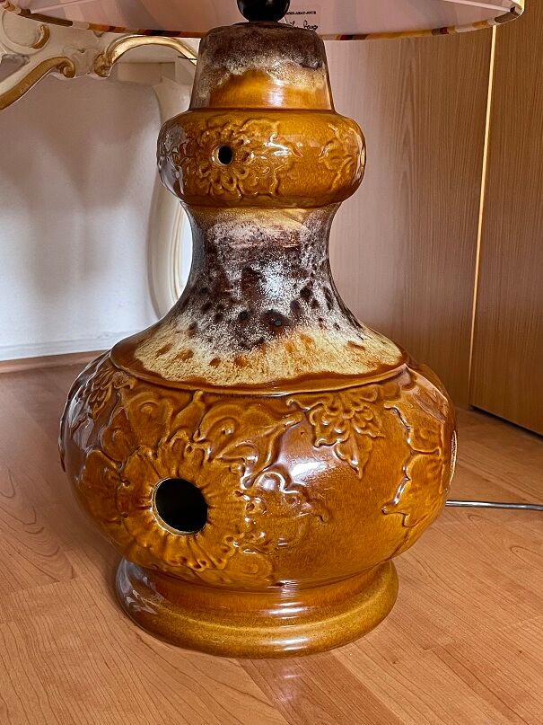 Floor lamp Lucifer vintage lampshade