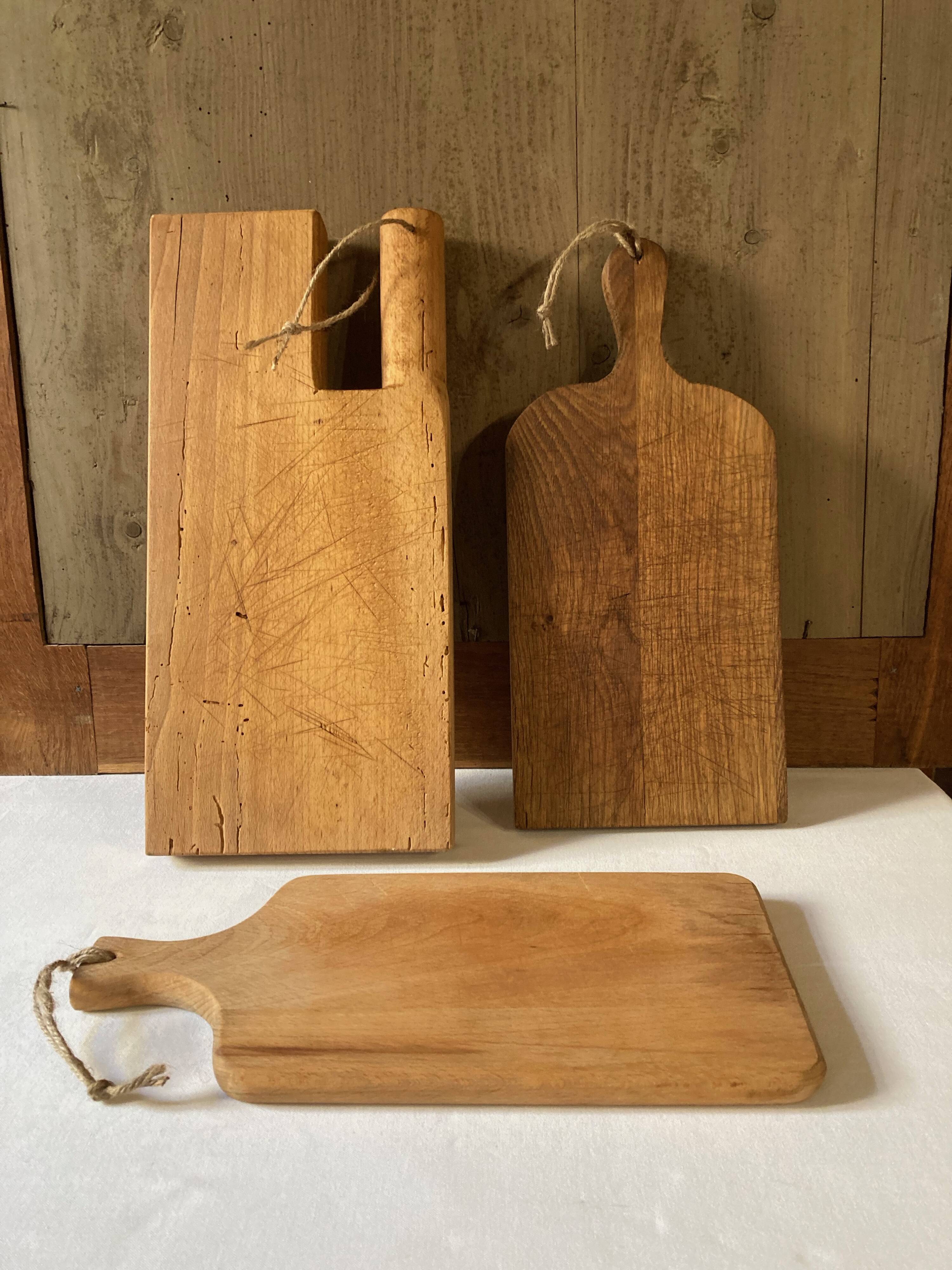 Old wooden cutting boards