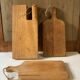 Planches à découper en bois anciennes