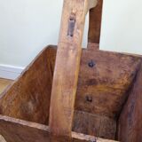 Old wooden rice or tea basket