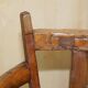 Antique captain's swivel chair on a draft horse wheel from around 1760.