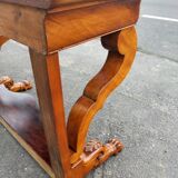 Cherry wood console from the 1830s