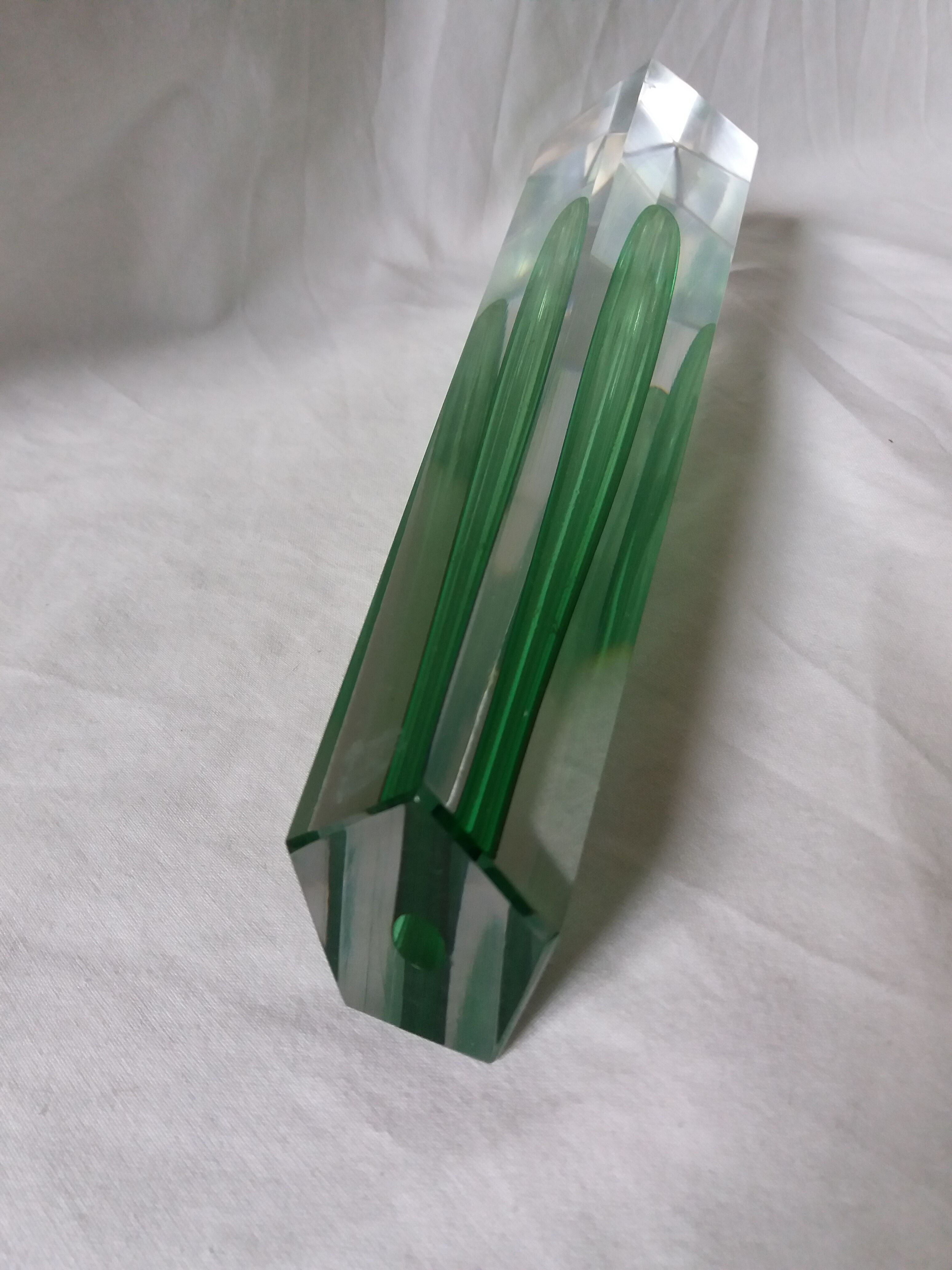 Bohemian crystal soliflore vase