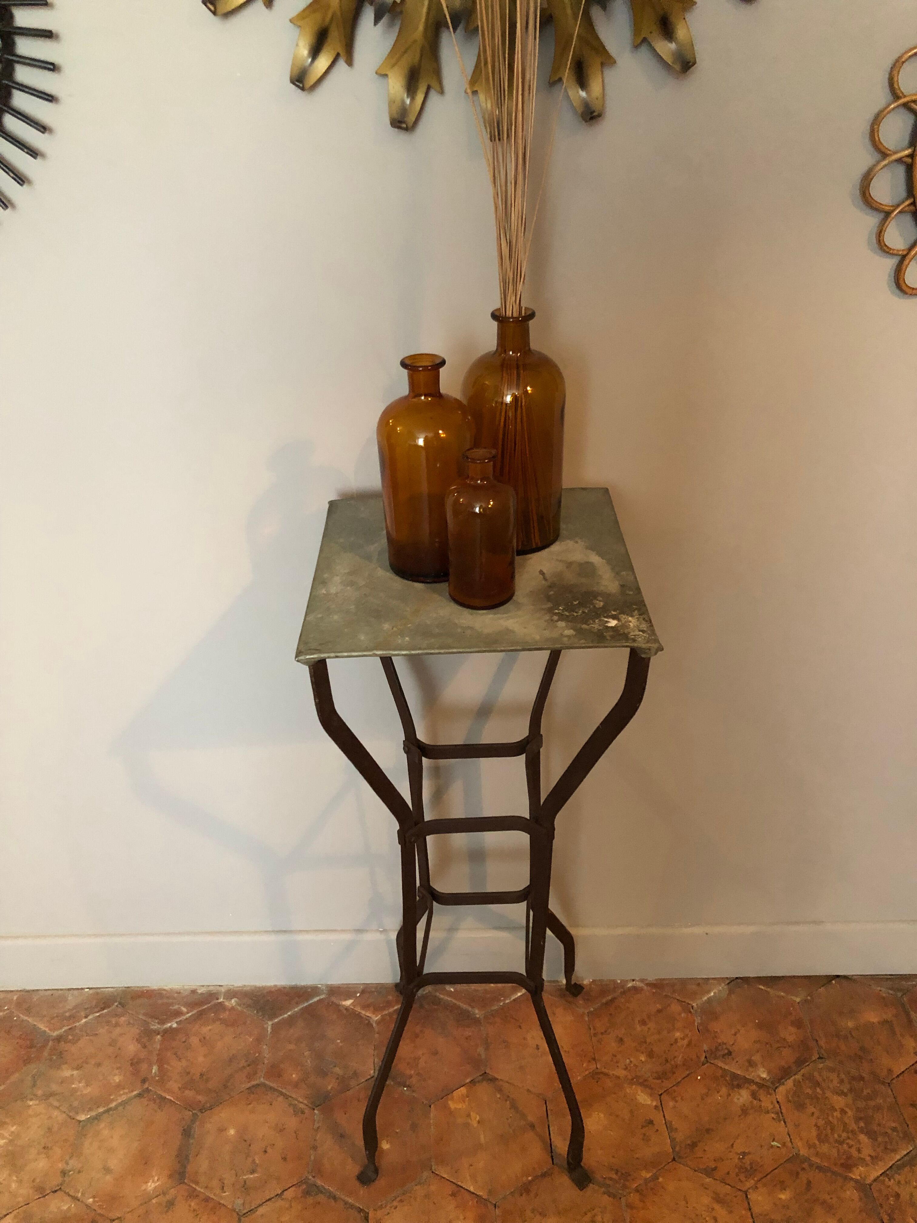 Old steel and zinc florist service