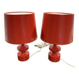 Paire lampes à poser 1970
