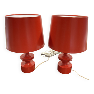 Paire lampes à poser 1970