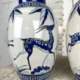 Pair of Art Deco style ceramic vases