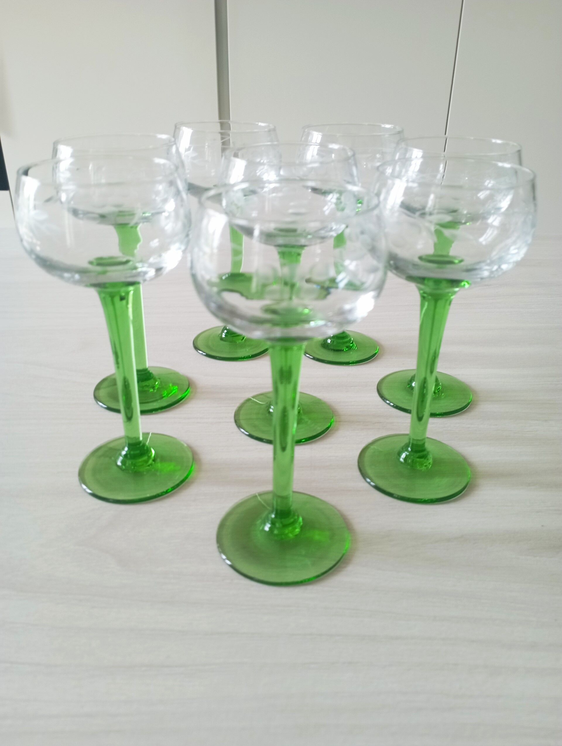 Set of 8 Alsace wine glasses