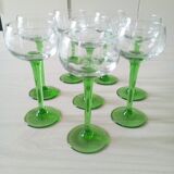 Set of 8 Alsace wine glasses