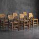 "Bauche" Dining Chairs by Charlotte Perriand for Steph Simon, France, 1950s