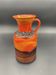 Vintage Jasba Fat Lava vase in orange and red – German ceramic from the year.