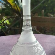 19th century muslin glass carafe
