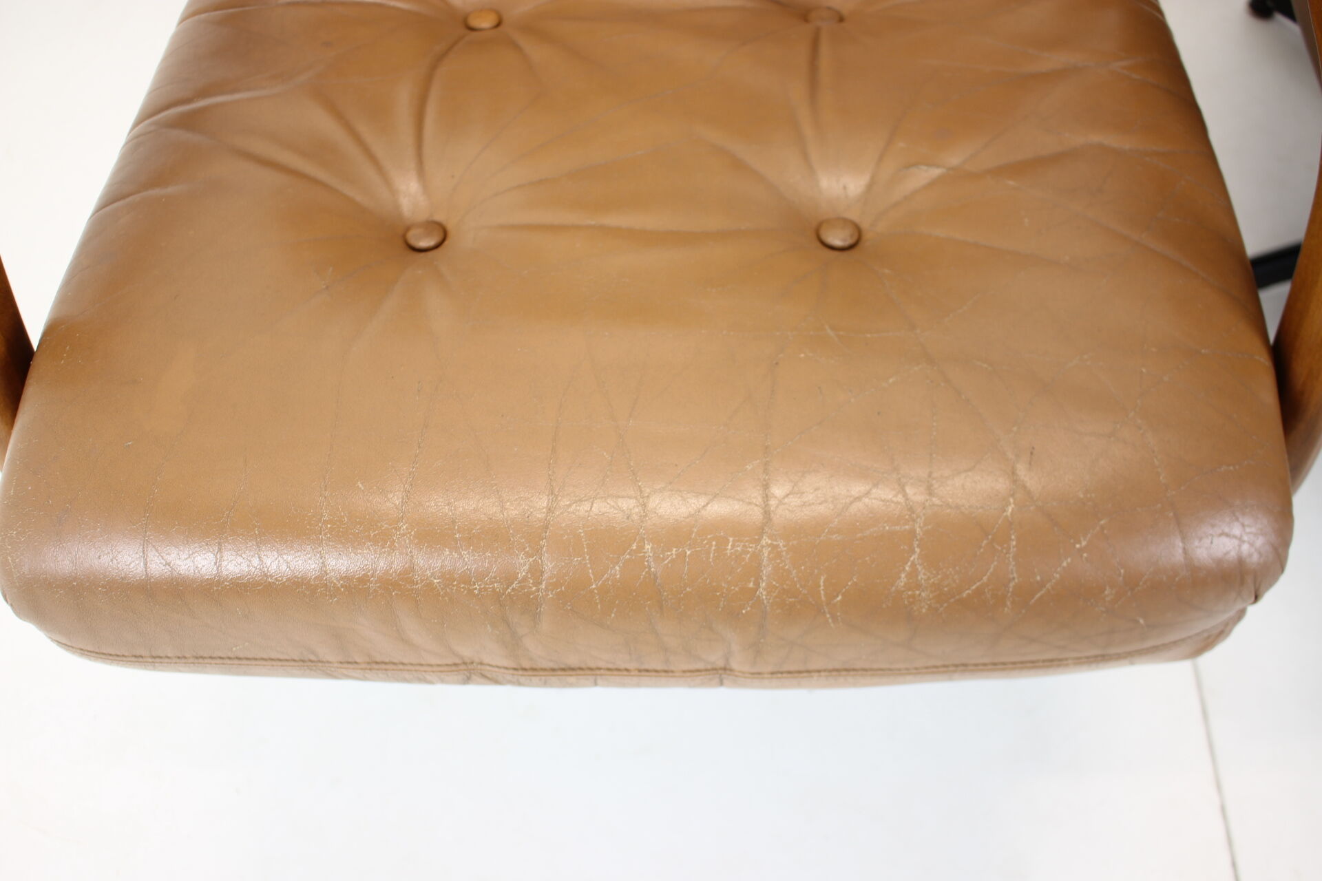 Eugen Schmidt set of 2 leather armchairs for Soloform