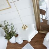 Draped suspension Opaline 🌿 Vintage