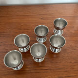 Coquetiers vintage en inox