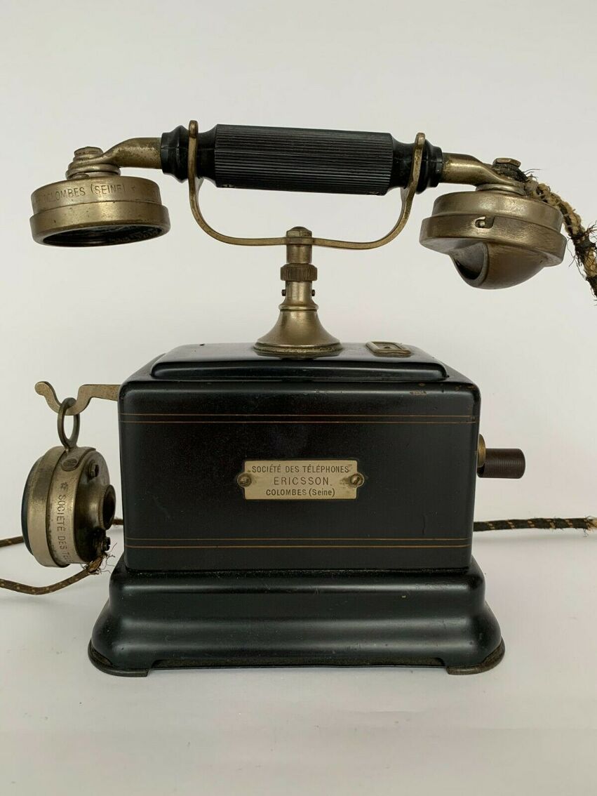 Telephone ancien sociète des telephones ericsson colombes manivelle |  Selency