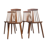 Set of 4 scandinavian chairs