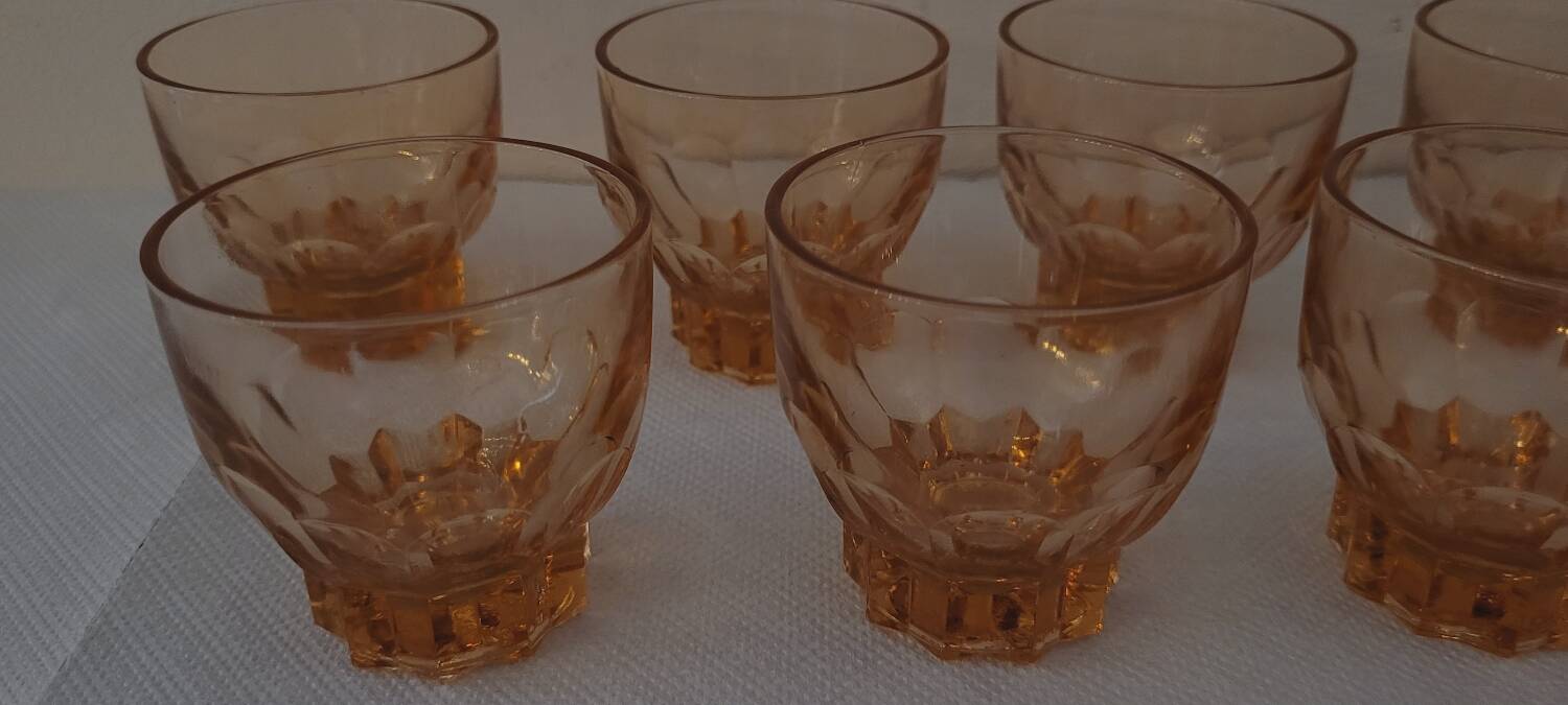 50's glasses art deco line