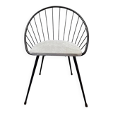 Vintage Corbeil armchair, iron, 1950s.