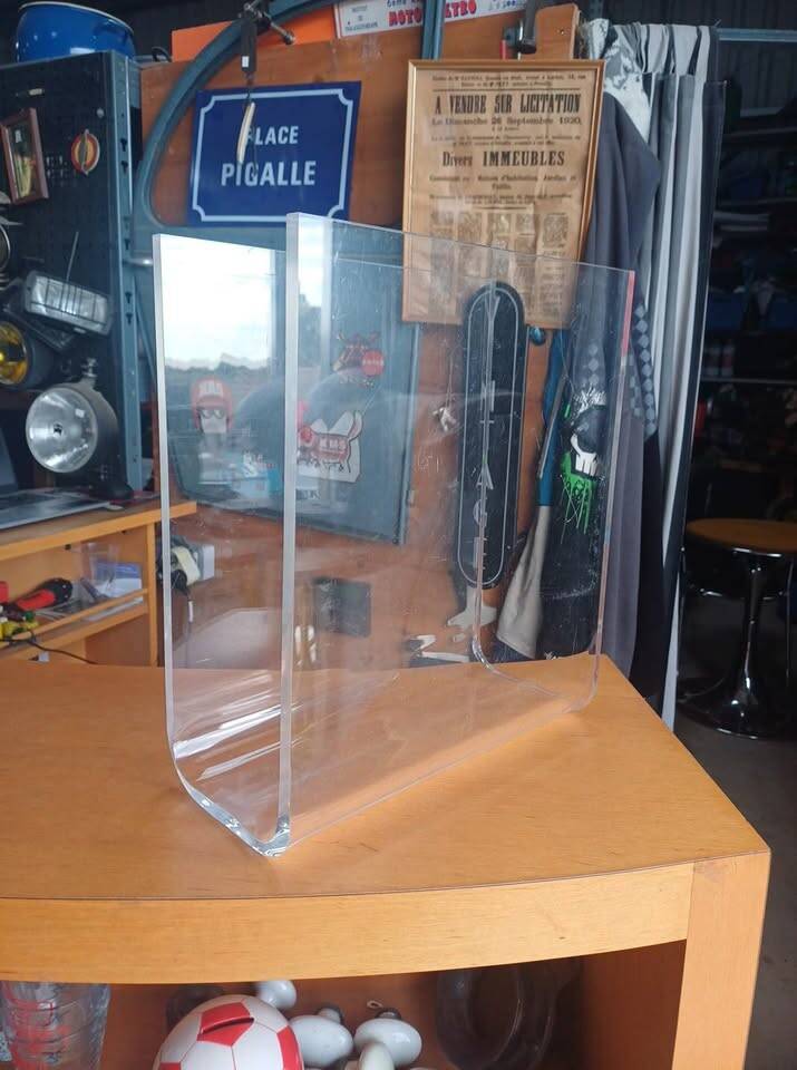 Porte-revues/vinyles plexiglas 70's