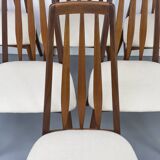 Chaises Eva en Teck par Niels Koefoed pour Koefoeds Hornslet, 1960s, Set de 6
