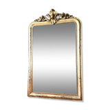 Miroir ancien Louis-Philippe à fronton