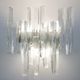 Hollywood regency ice glass sconce by J. T. Kalmar for Kalmar Franken, 1960s