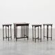 Set of Four Oak Barley Twist Nesting Tables, England, circa 1900n