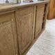 Large row of solid oak loom sliding doors