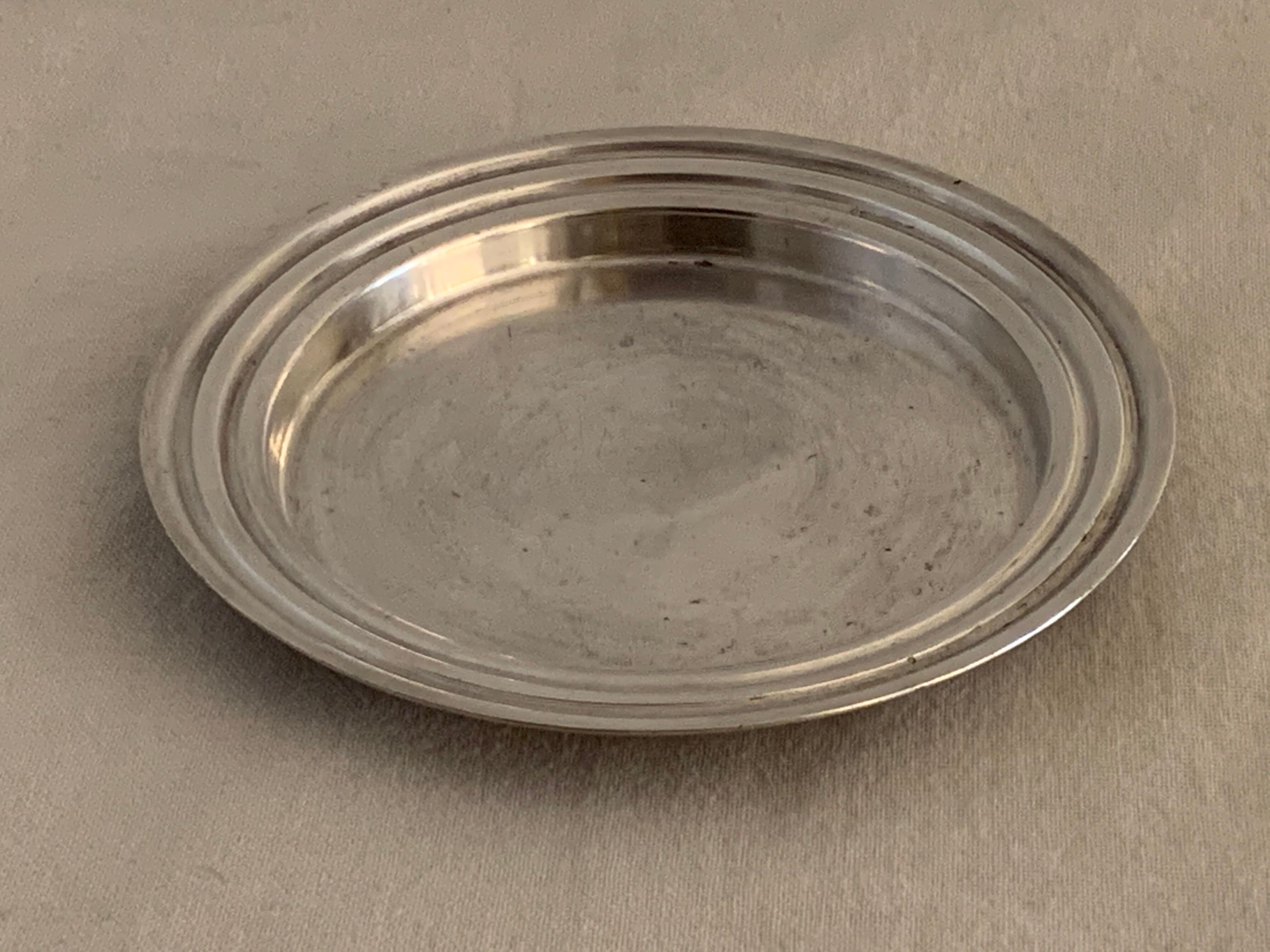 Christofle bottle underside in art deco silver metal