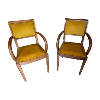 Pair of bridge armchairs