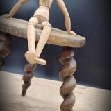 Tripod stool turned feet