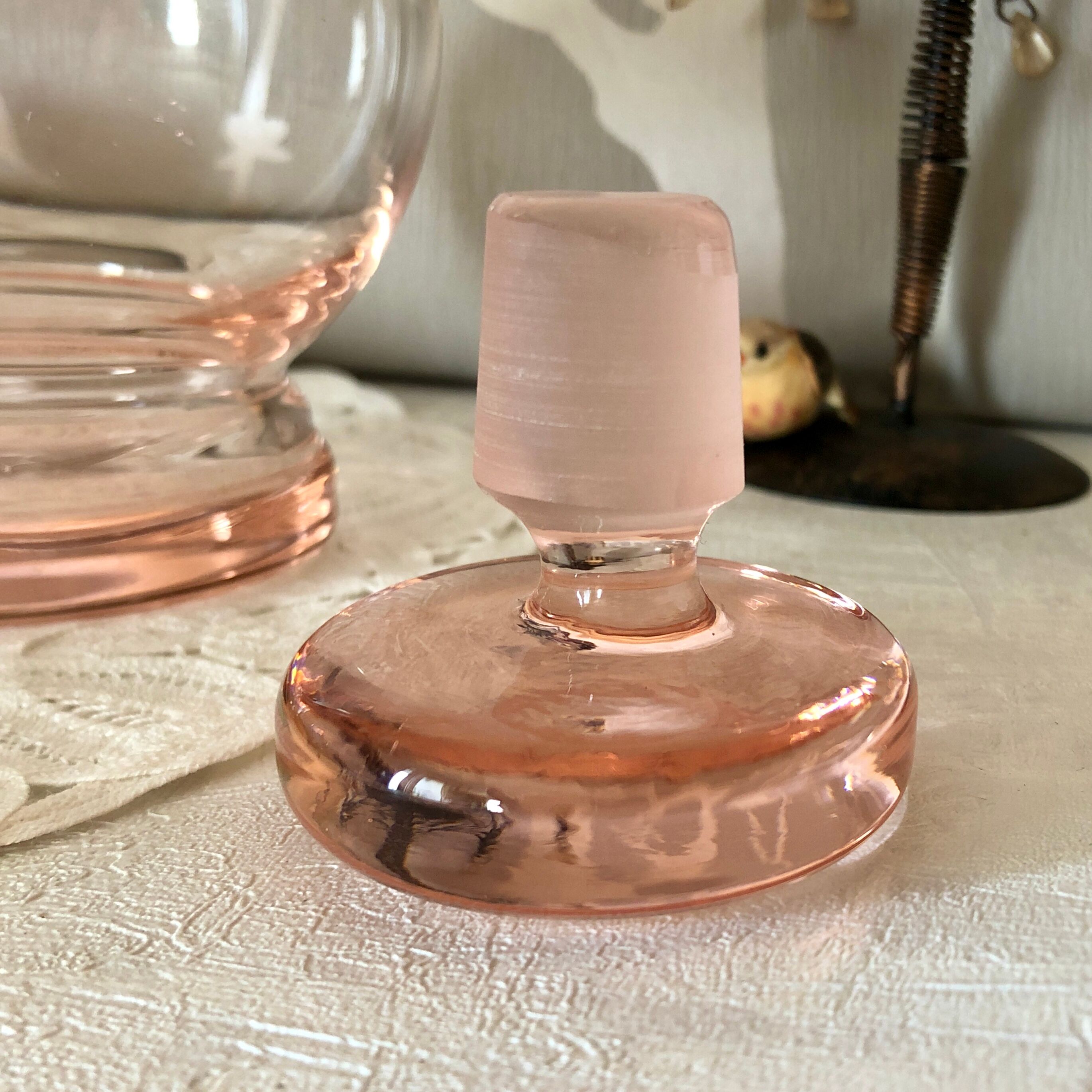 Liqueur service of the crystal factory hartzvillier france handmade 6 pieces