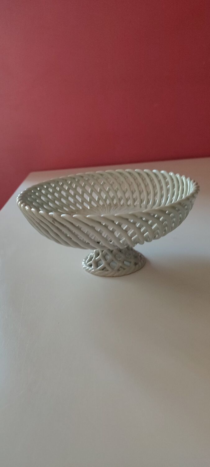 Braided ceramic basket