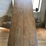 Farm table in raw wood