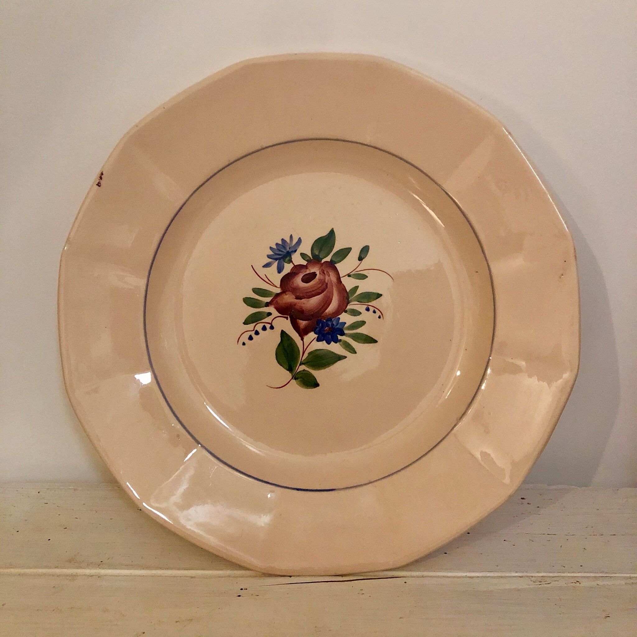 Round dish Digoin Sarreguemines 9177