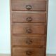 Rustic chic 5-drawer chest of drawers in solid wood