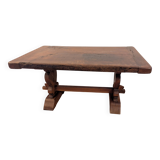 Rectangular monastery coffee table in solid oak