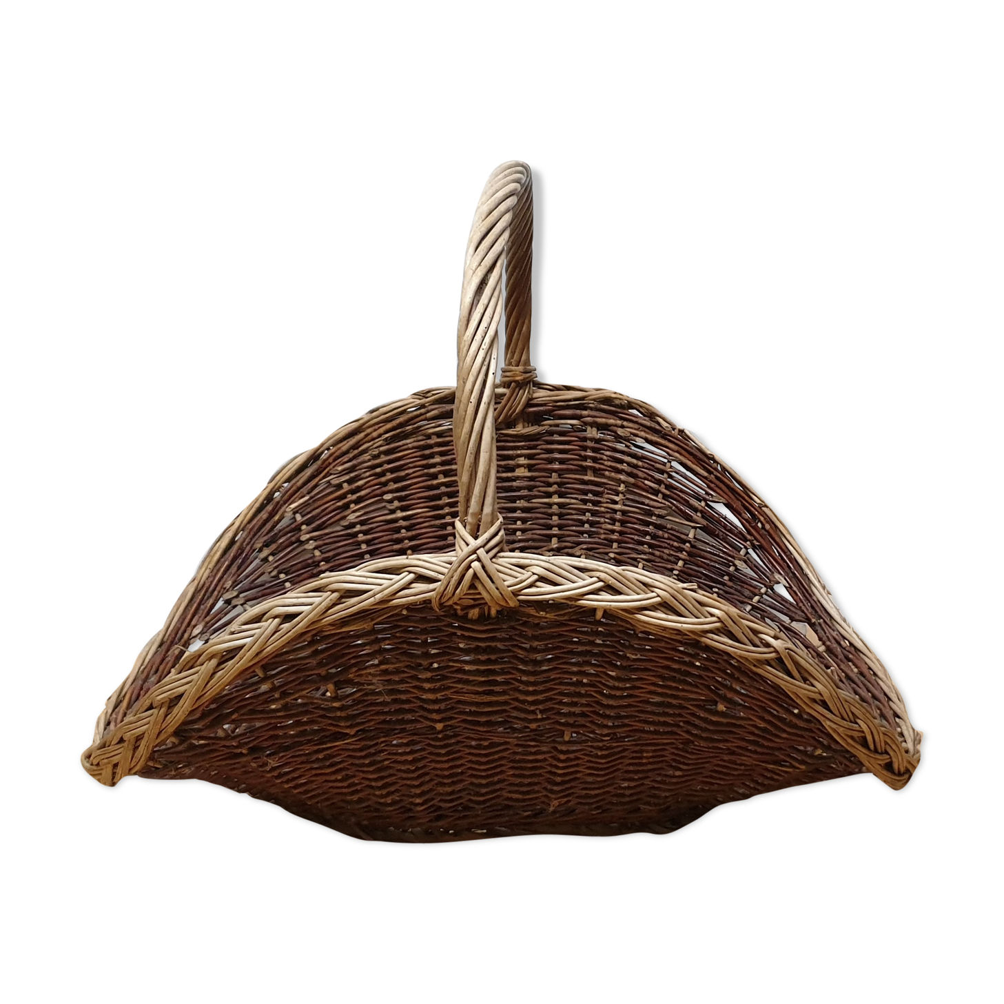 Wicker log basket